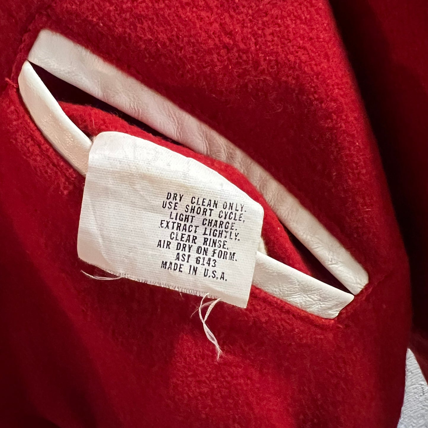 Vintage 2003 Holloway Wool & Leather Varsity Letterman Jacket - Size XL - Made In USA - Red/White