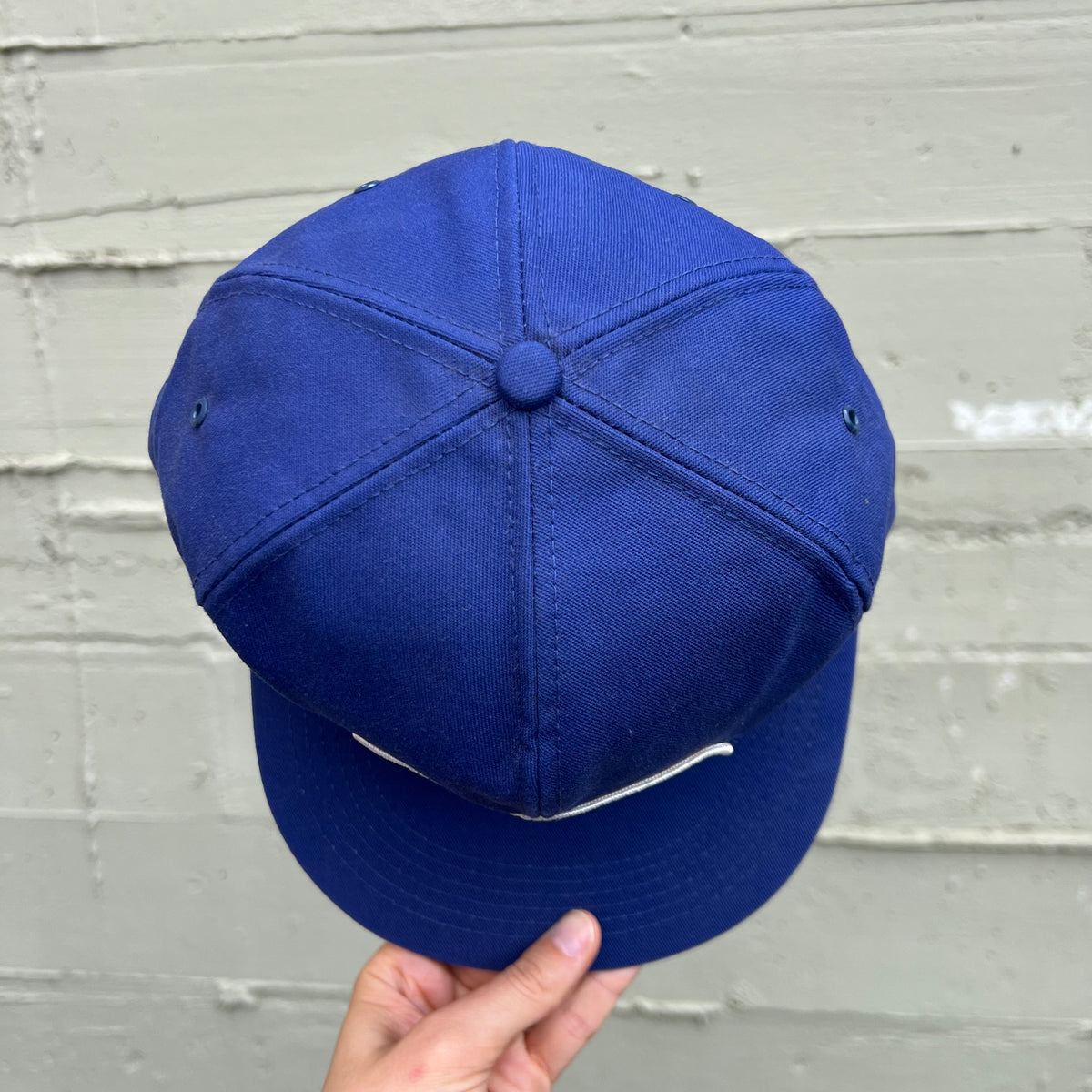 Vintage 80's/90's K-Brand/K-Products Chevron Carmichael Columbia Oil Inc. Snapback Hat - O/S - Made In USA - Blue