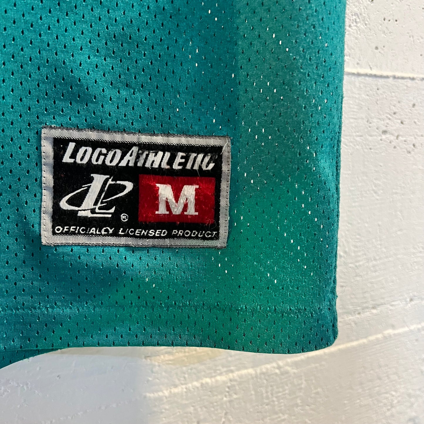Vintage Logo Athletic Miami Dolphins ‘Marino #13’ Mesh Football Jersey - Size Medium - Teal/Orange/White