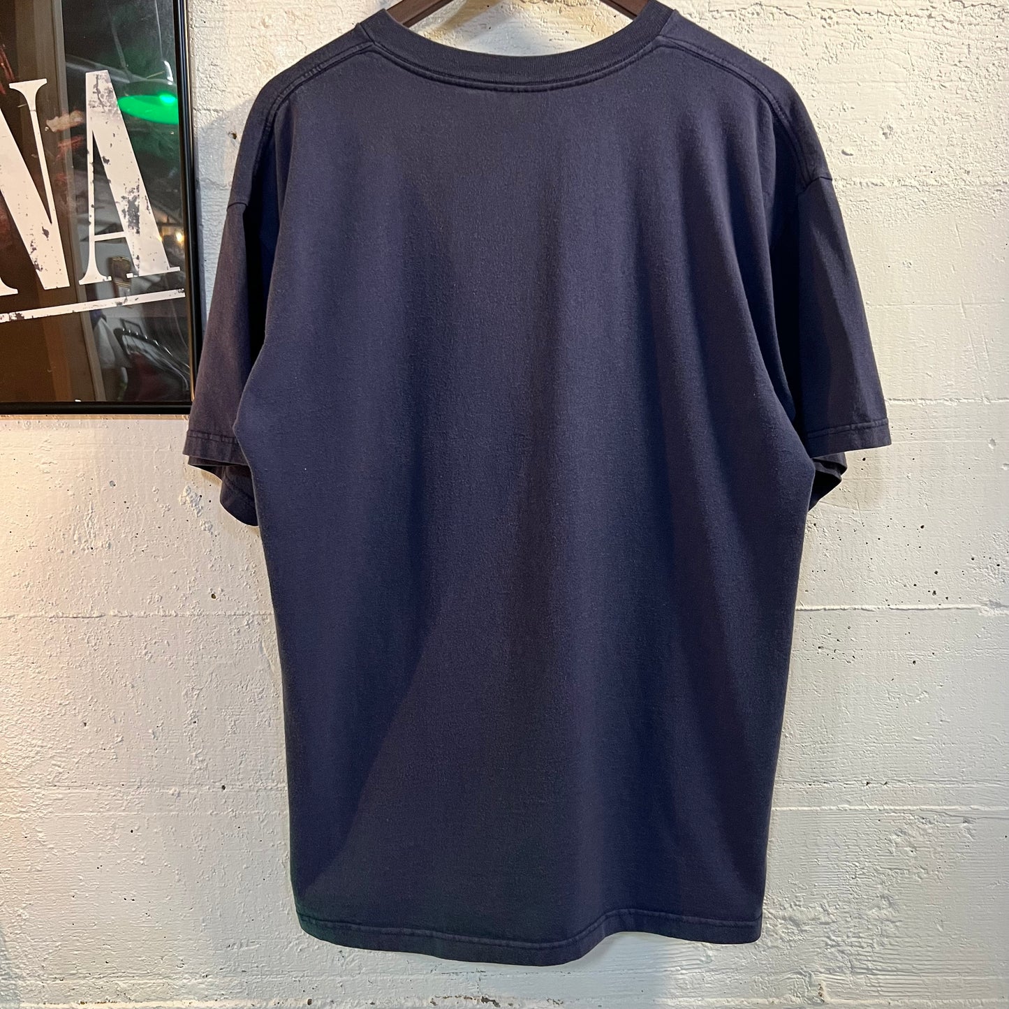 Vintage 90's Adidas T-Shirt - Size Large - Made In USA - Navy