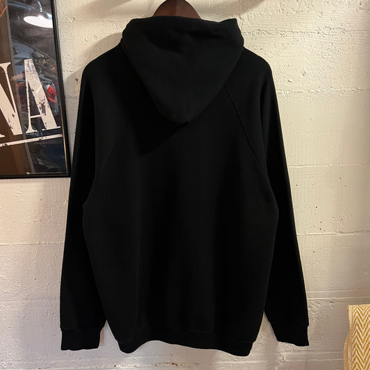 Vintage 80’s U.S. Army Military Raglan Sleeve Hoodie Sweatshirt - Size XL - Made In USA - Black/Yellow
