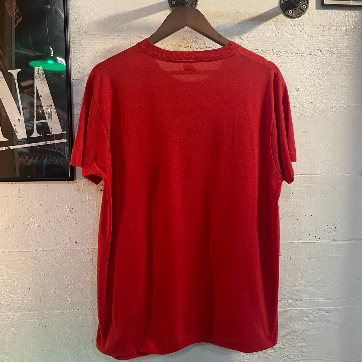 Vintage 1980’s Distressed US Robotics Screen Stars Single Stitch T-Shirt - Size XL - Made In USA - Red/White