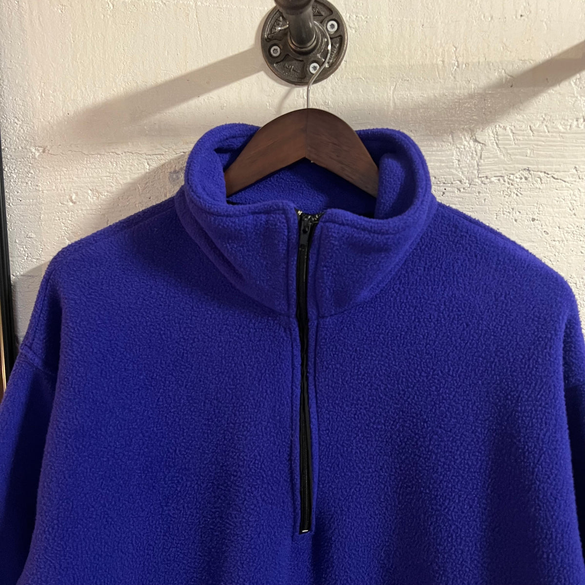 Vintage 80’s Serac Skiing Quarter Zip Pull Over Fleece Jacket - Size Medium - Made In USA - Purple