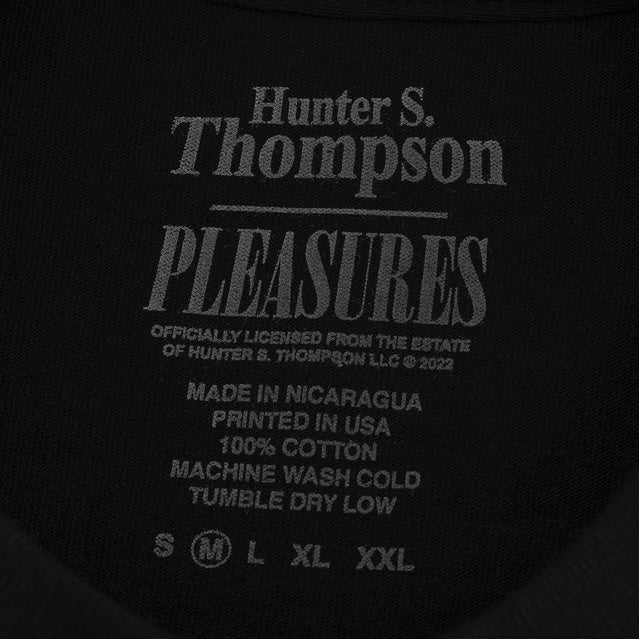 *NEW* Pleasures x Hunter S. Thompson 'No Smoking' T-Shirt - Size Small - Black/Green