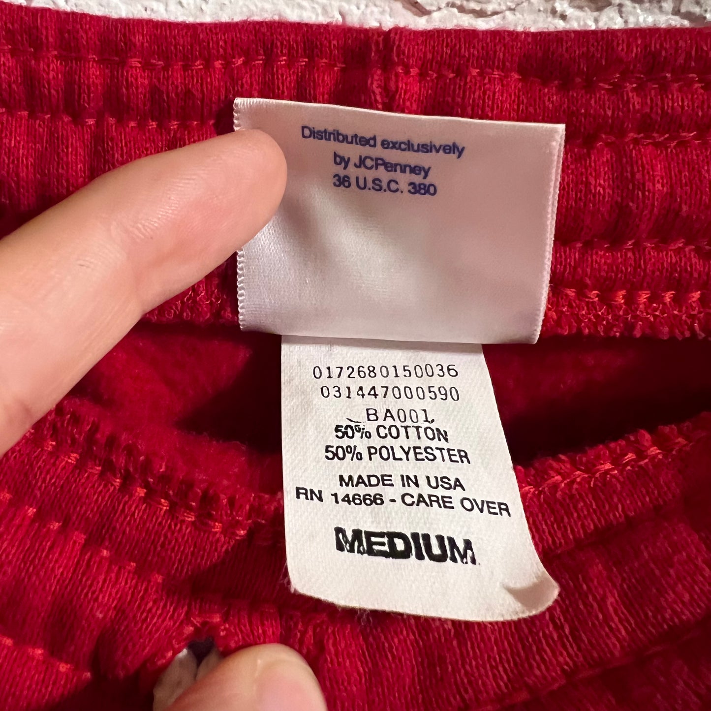 Vintage 90's JCPenney U.S. Olympics Cotton Blend Sweatpants - Size Medium - Made In USA - Red