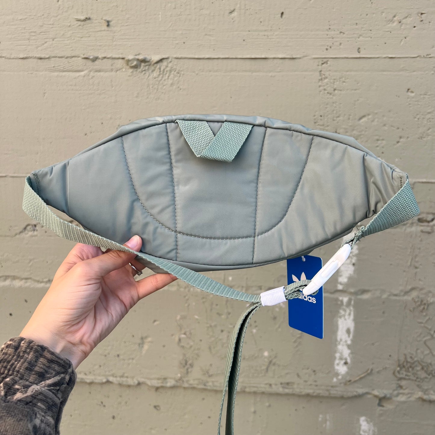 *New* Adidas Originals National Waist Pack Bag - One Size - Silver Green - B175 - #IR3680