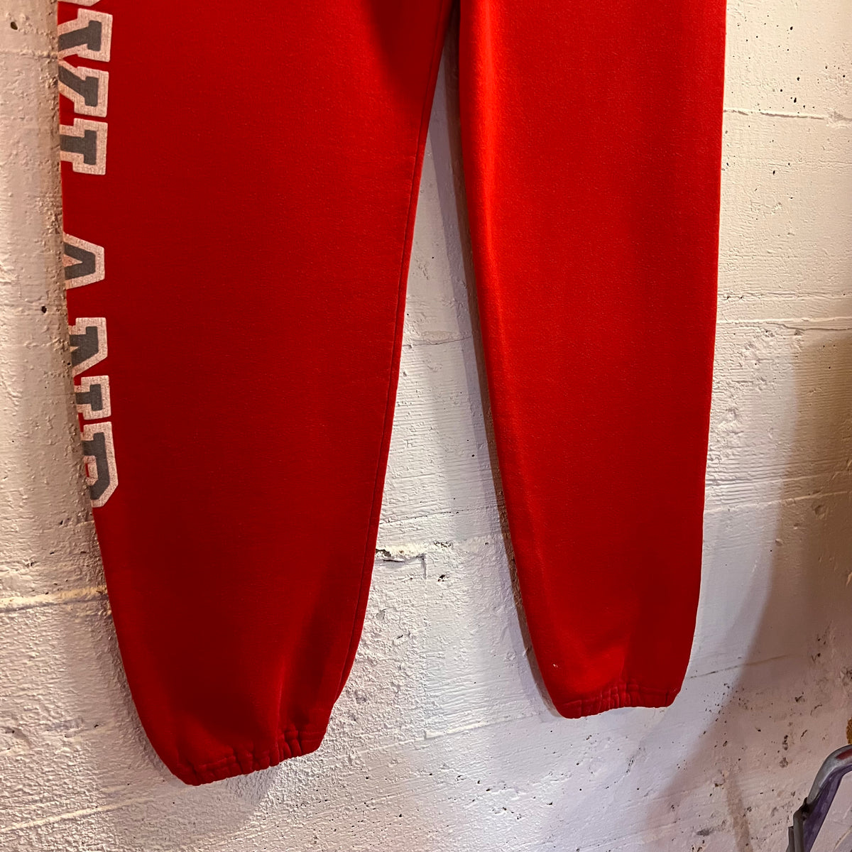 Vintage 80’s Russell Maryland Adjustable Waist Sweatpants - Size Medium - Made In USA - Red/Grey/White
