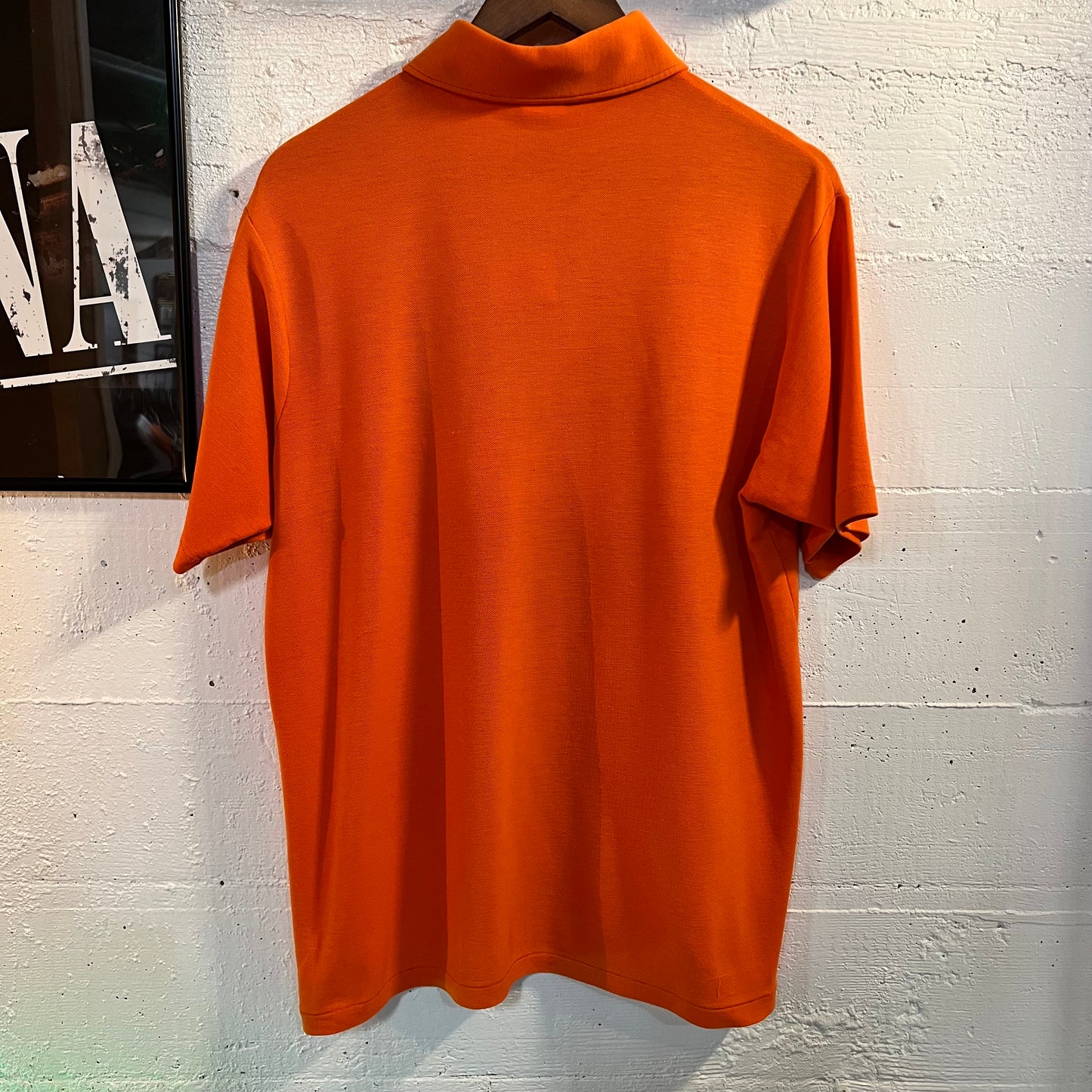 Vintage 80's Champion Embroidered Polo Shirt - Size XL - Made In USA - Orange