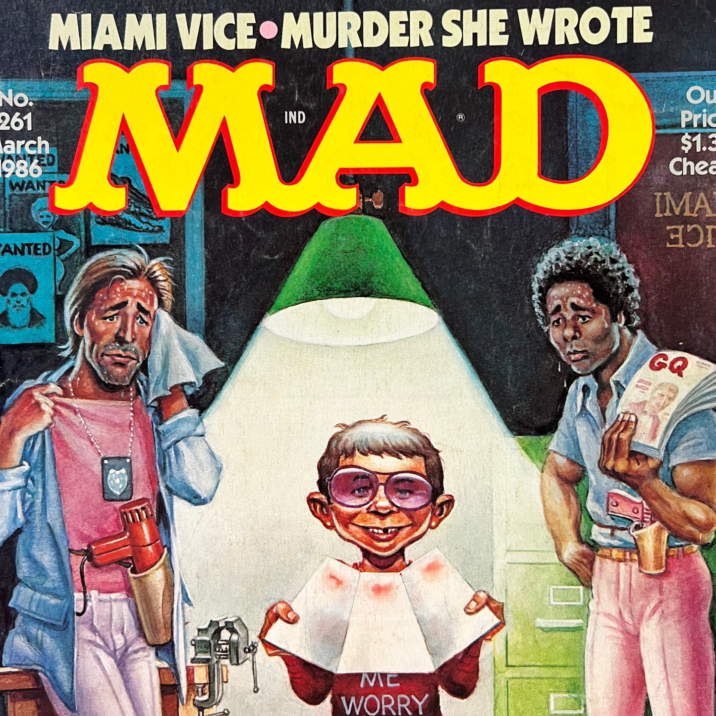 Vintage 1986 MAD Magazine 'No. 261 - Miami Vice & Murder She Wrote'