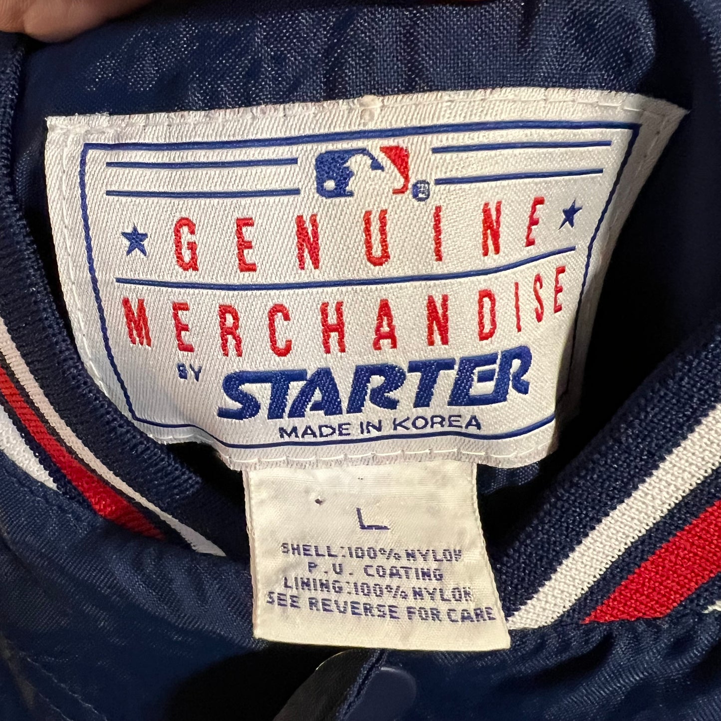 Vintage 90's Anaheim Angels 2-Tone Starter Jacket - Size Large - Red/Blue/White