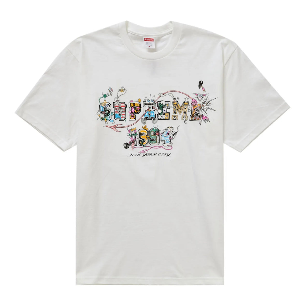 *New* Supreme Varsity T-Shirt (SS24) - Size XL - Made In USA - White - Deadstock