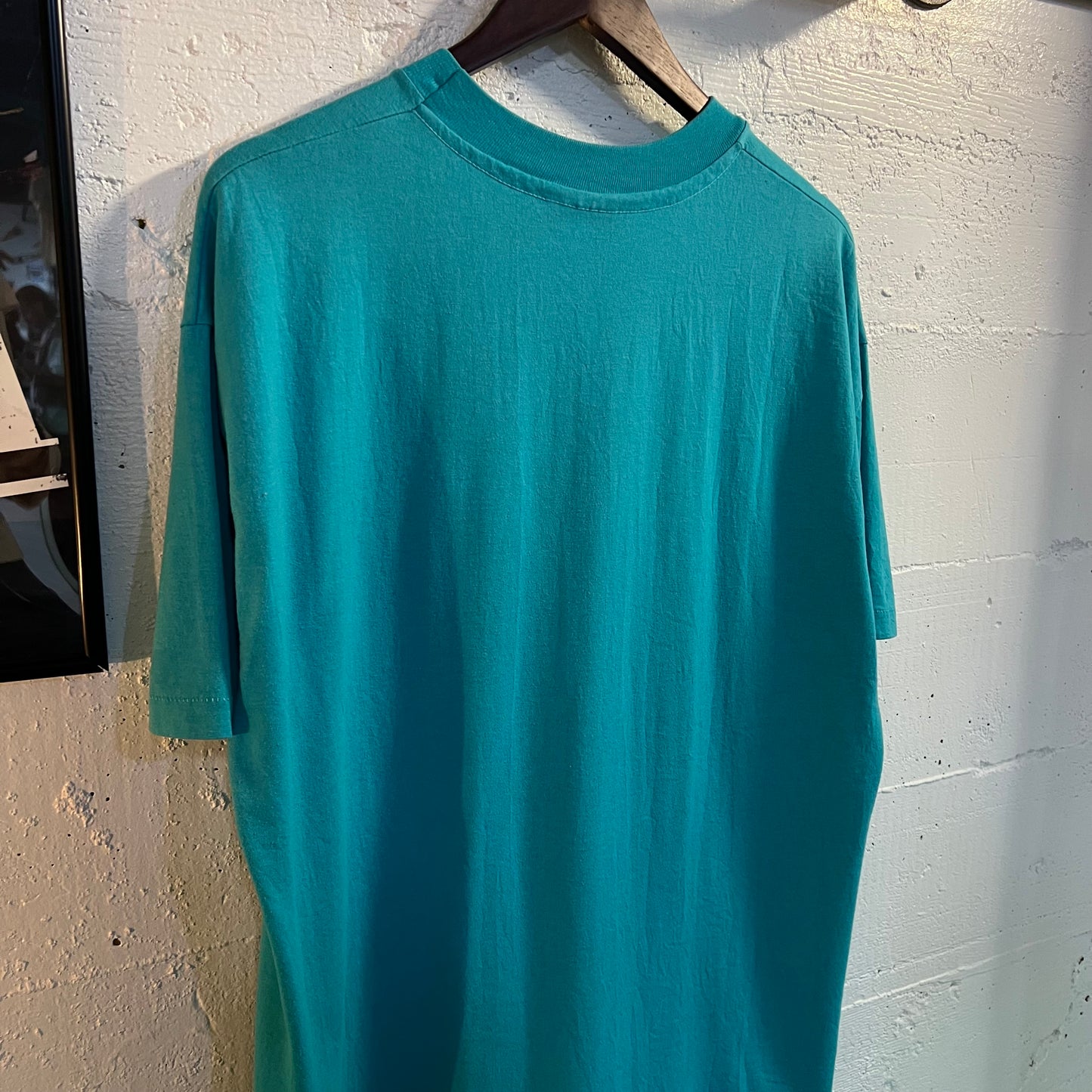 Vintage Cowlitz Timber Trails Nature Single Stitch T-Shirt - Size XL - Made In USA - Turquoise