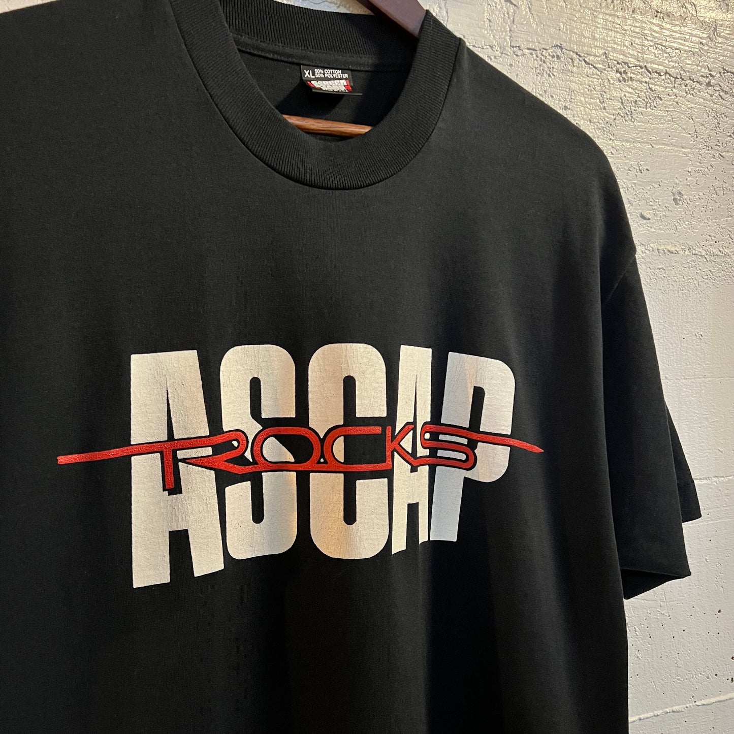 Vintage 90’s ASCAP Rocks Single Stitch T-Shirt - Size XL - Made In USA - Black/White/Red