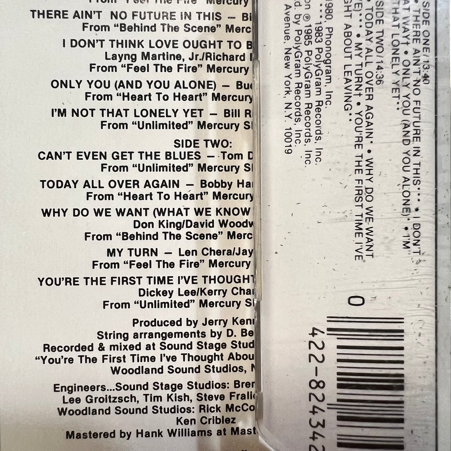 Vintage 1985 The Best Of Reba McEntire Cassette Tape