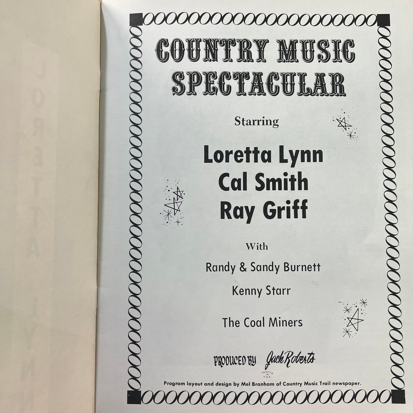 Vintage Loretta Lynn Country Program