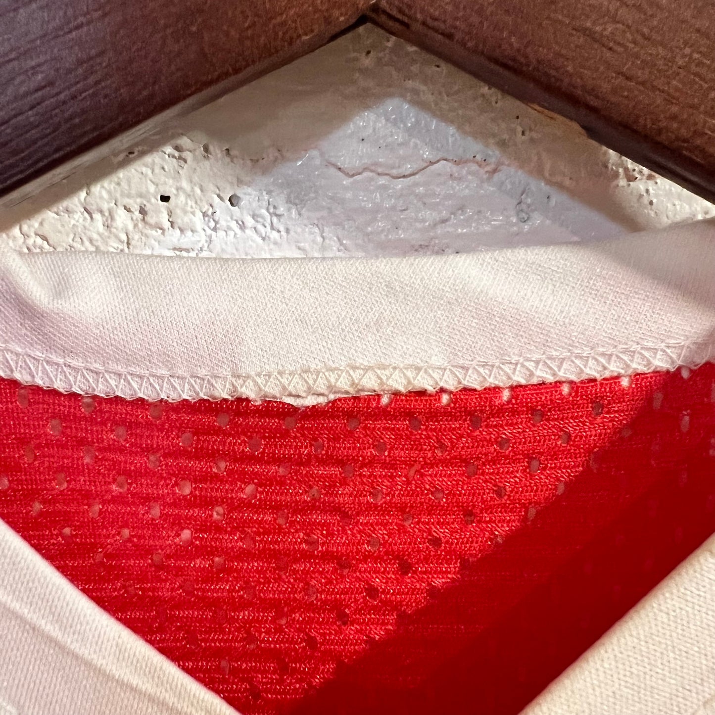 Vintage 70’s/80’s Seaside Frosh Mesh Volleyball Jersey - Size Small - Red/White