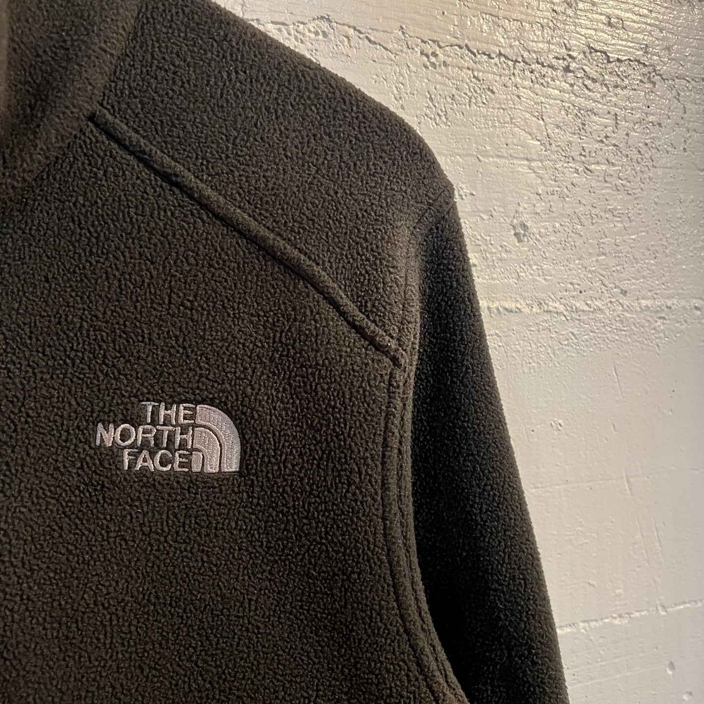 Vintage Embroidered The North Face Zip Up Fleece Jacket - Size Men’s Small - Black
