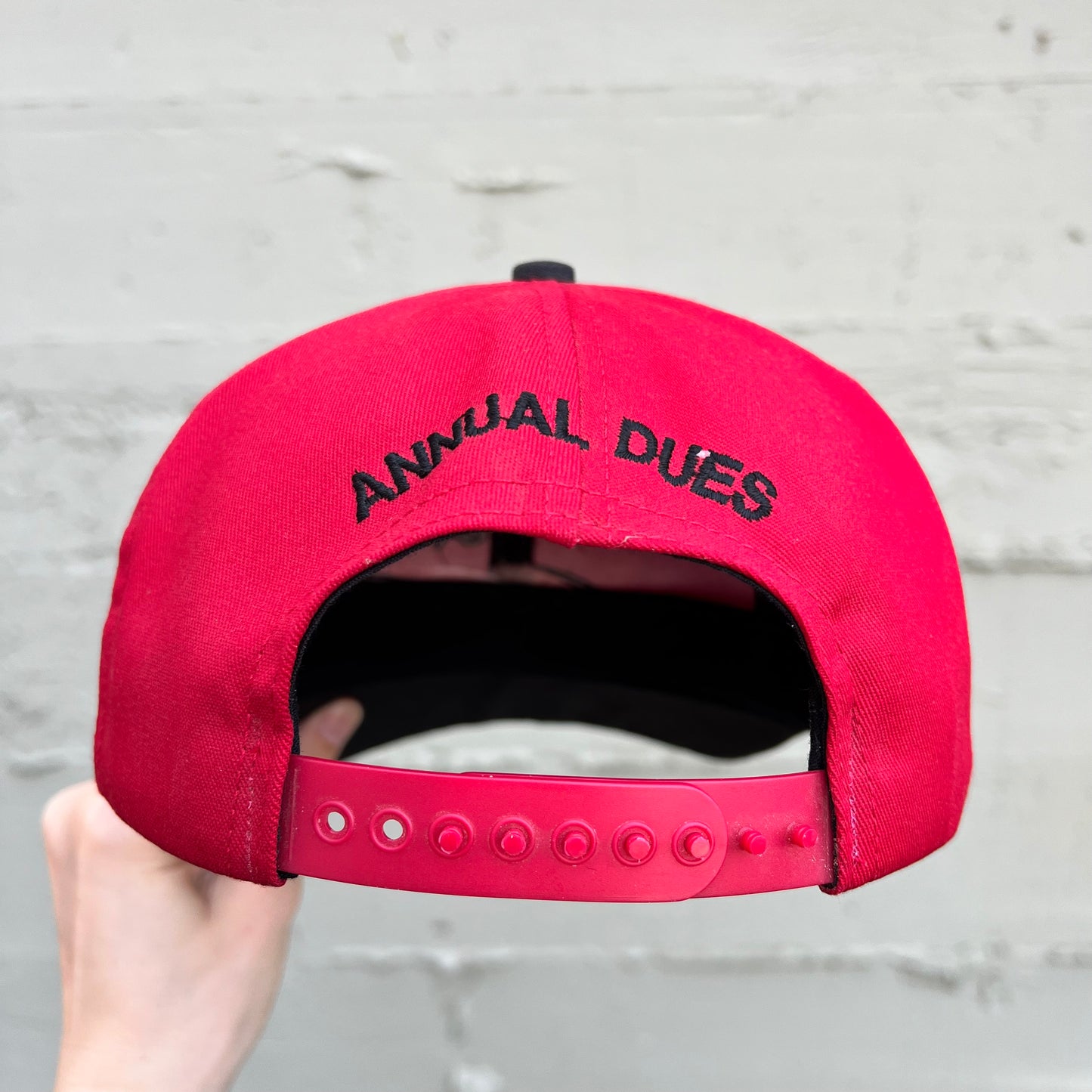 Vintage 90's UA Local 669 'Union Dues' Snapback Sharktooth Style Snapback - O/S - Union Made In The USA