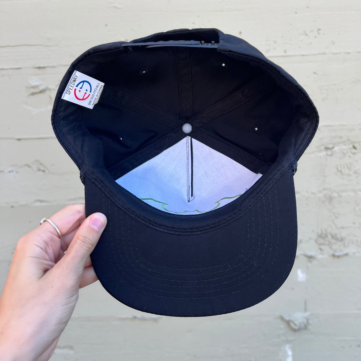 Vintage 90's Batman Forever Embroidered Bat Symbol Logo Snapback Hat - O/S - Black