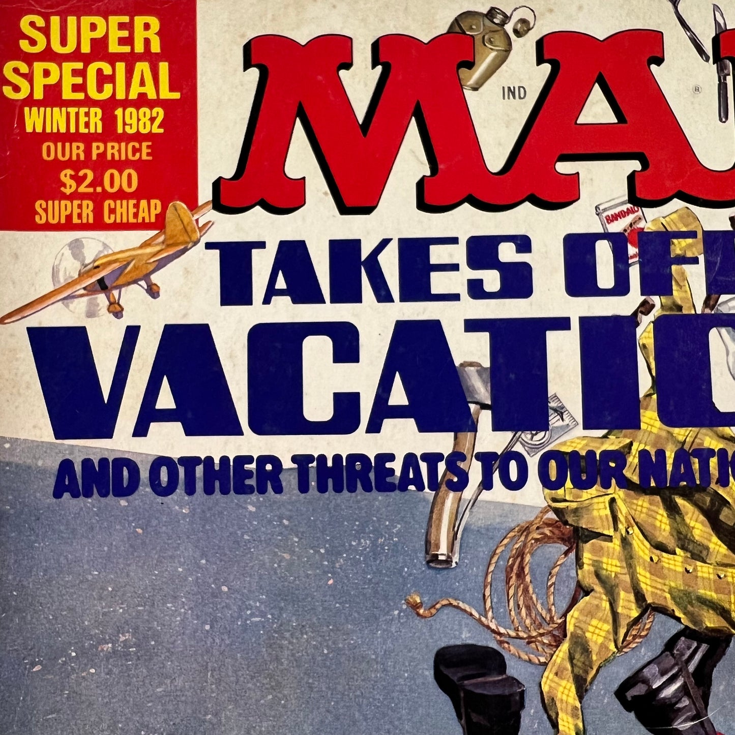 Vintage 1982 MAD Magazine 'Super Special Winter Edition - Summer Idiocies'