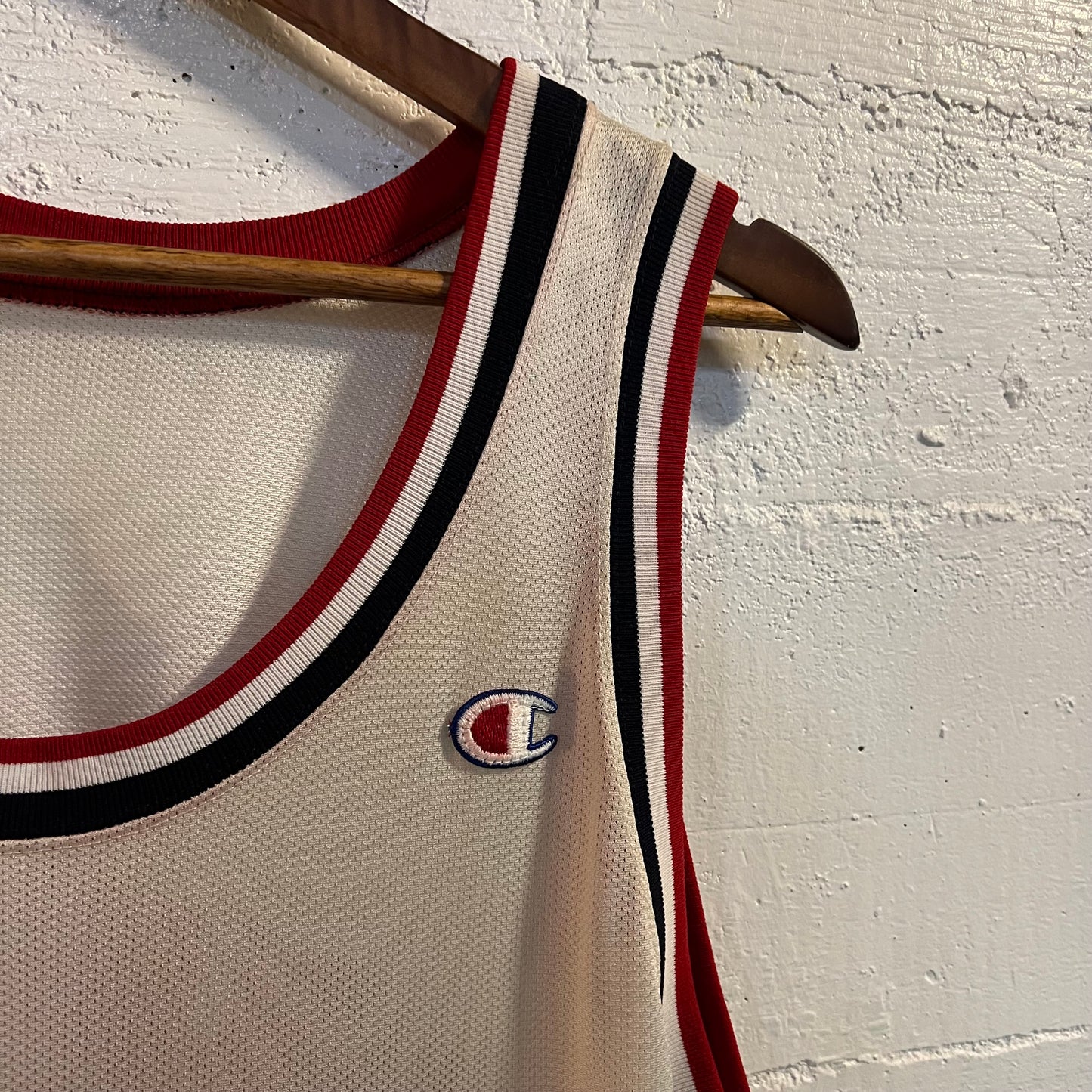Vintage 1992 Champion Team USA Dream Team 'Magic Johnson' #15 European Release Basketball Jersey - Size XL - Made In USA - Red/White/Blue
