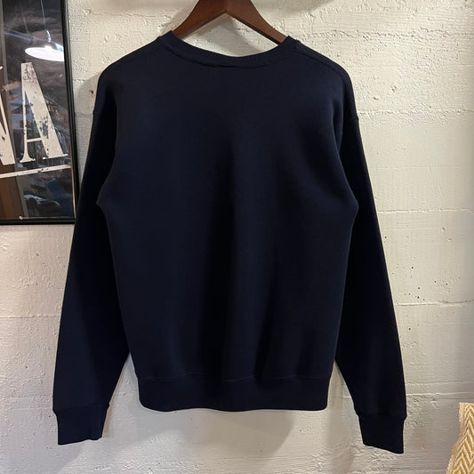 Vintage 1980's University Of Connecticut Collegiate JanSport Crewneck Sweatshirt - Size Medium - Made In USA - Navy