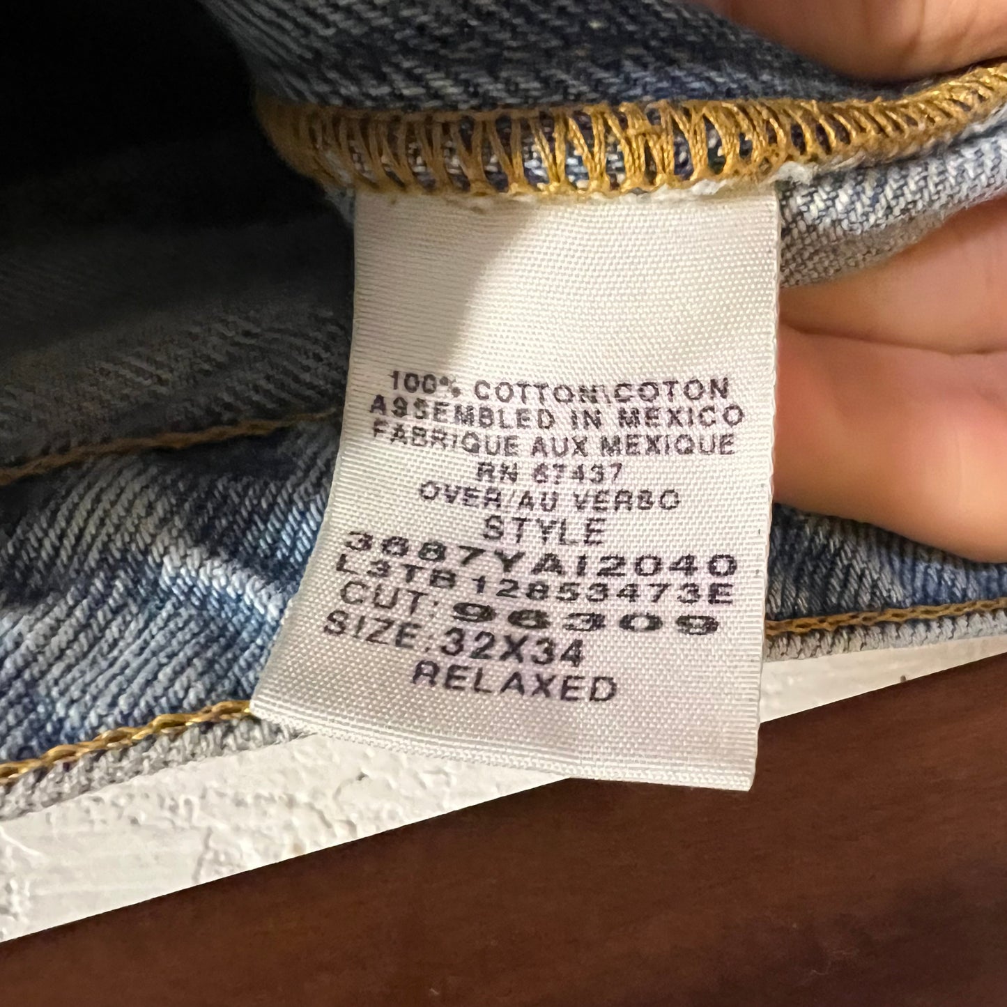 Vintage 2000's Polo Jeans Company Ralph Lauren Relaxed Fit Light Wash Button Fly Denim Jean - Size 32" x 34" - 100% Cotton