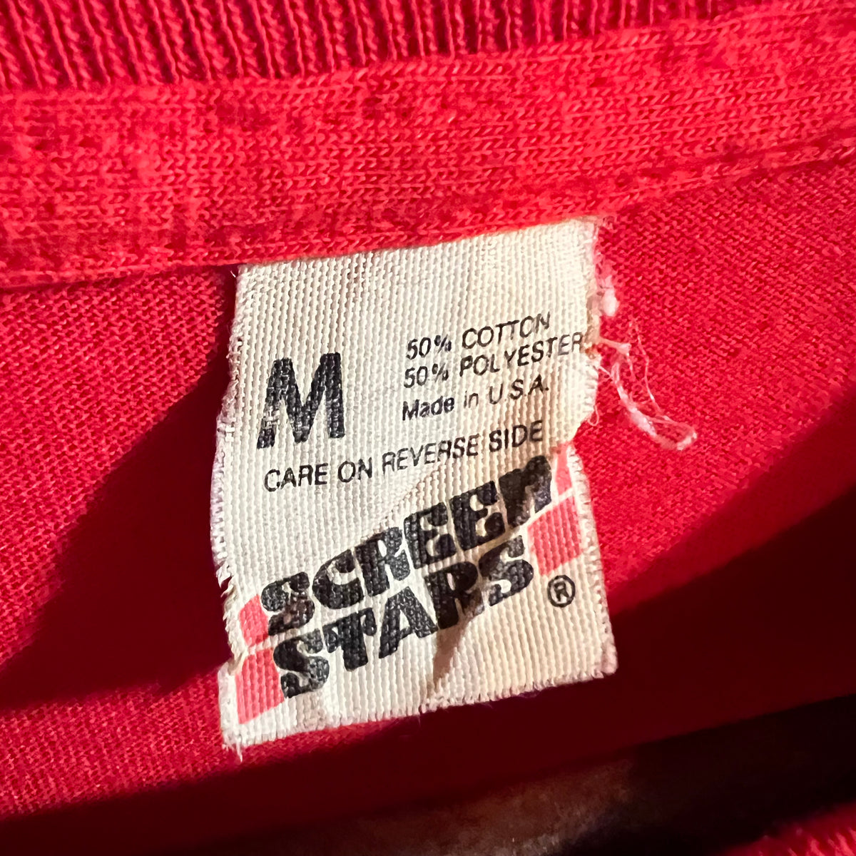 Vintage 80’s Pepsi Free 10,000 Meter Series Run Single Stitch T-Shirt - Size Medium - Made In USA - Red/White/Blue