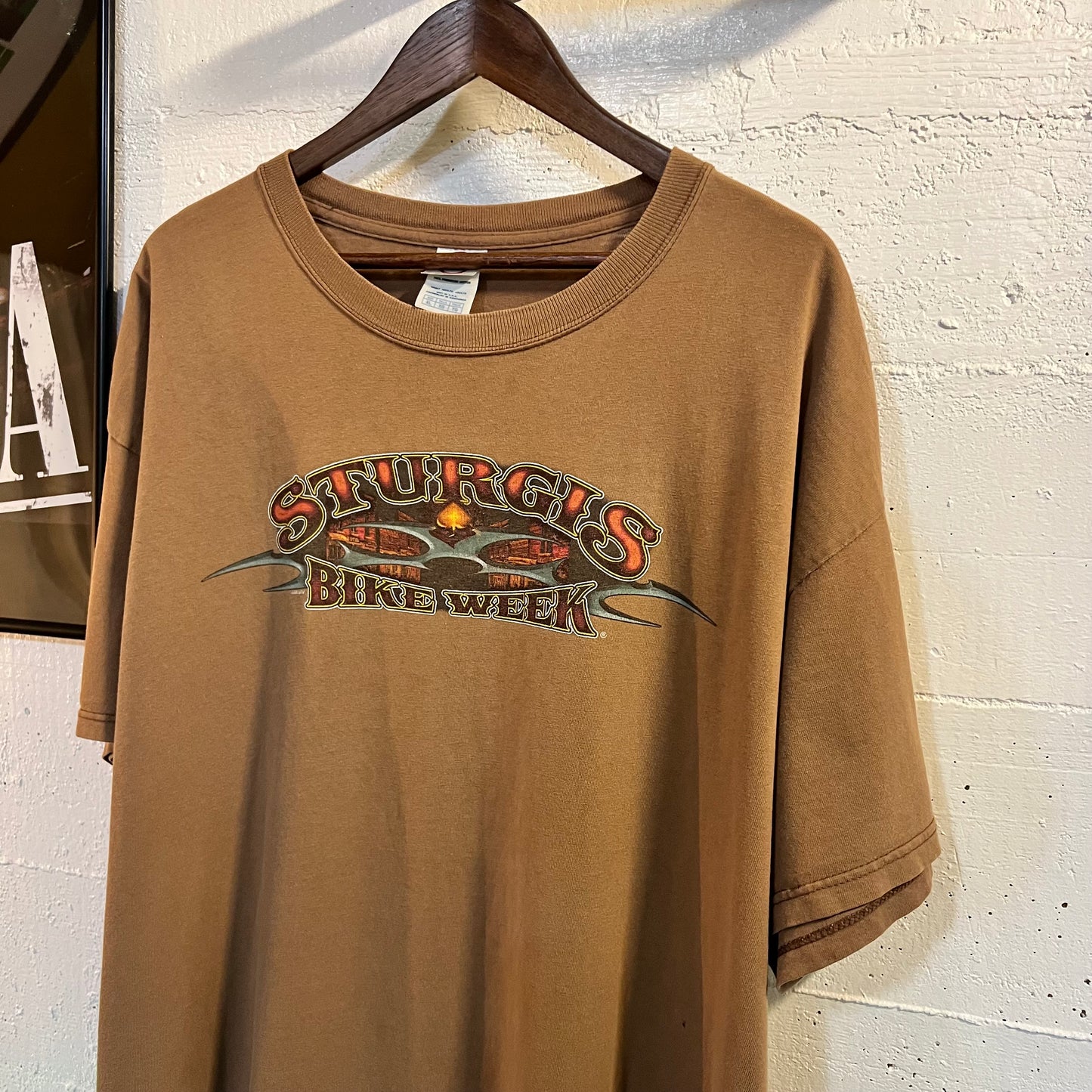 Vintage 2005 Sturgis Bike Week South Dakota T-Shirt - Size XL - Brown/Multicolor