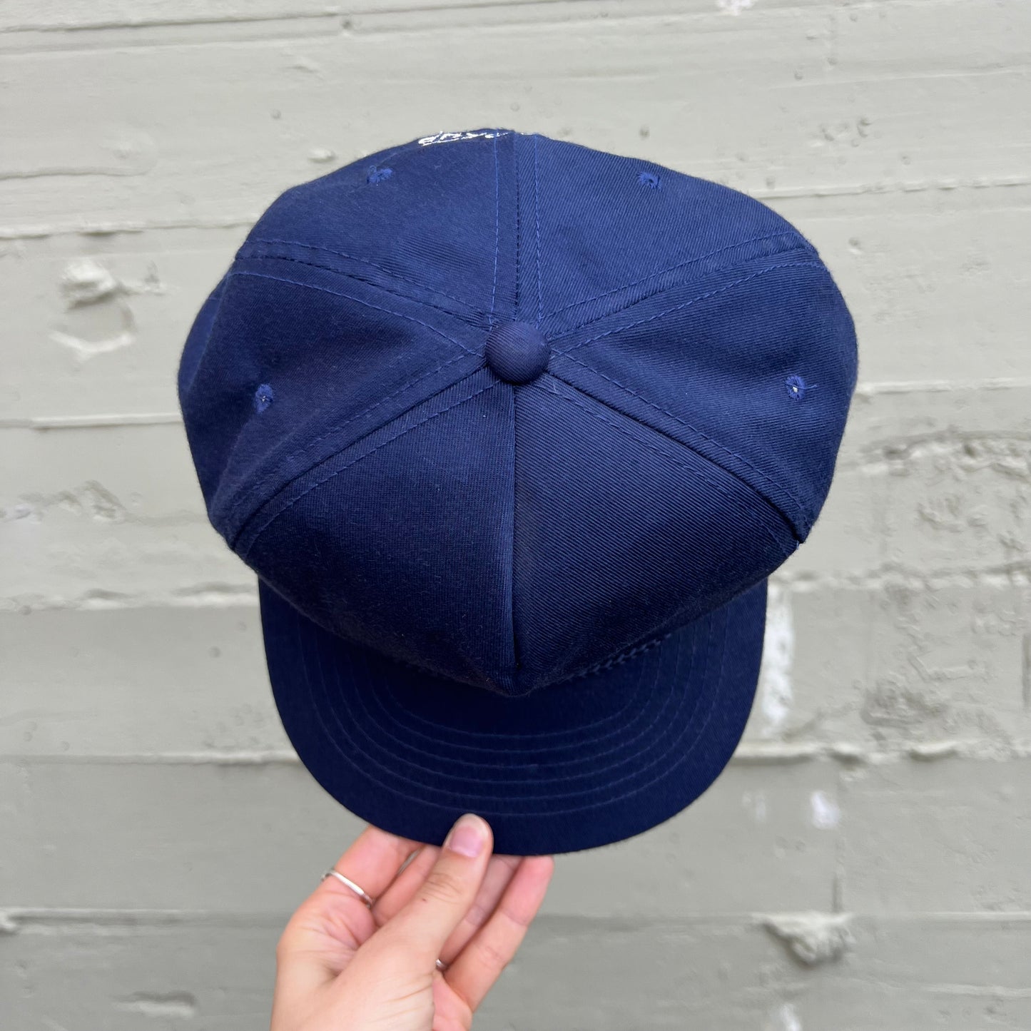 Vintage 1990's OSO NGL Project Embroidered Snapback Hat - O/S - Navy/Silver