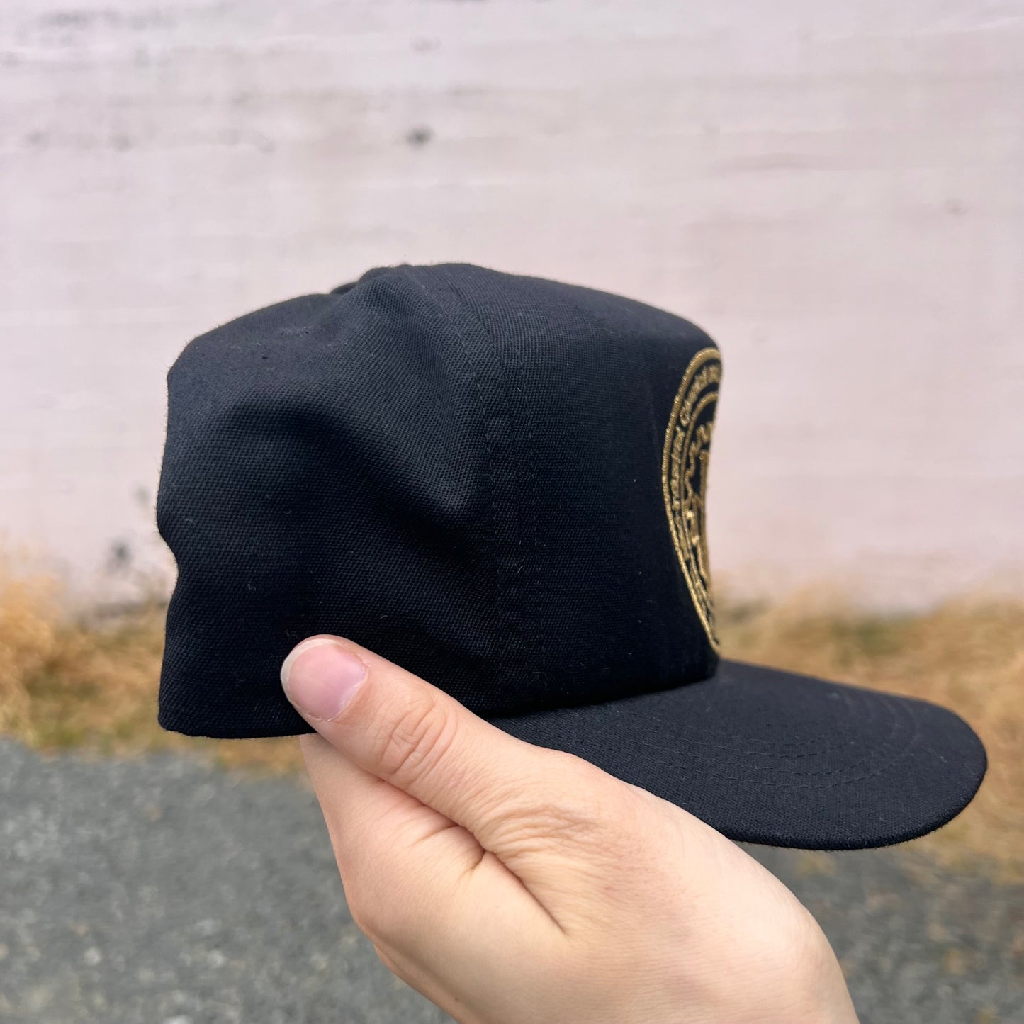 Vintage United P.A.C.E Union Embroidered Snapback Hat - O/S - Union Made In USA - Black/Gold