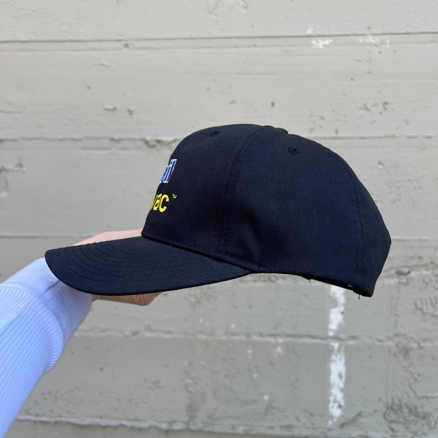 Vintage Embroidered Mobil Gas Delvac Snapback Hat - One Size Fits All - Black