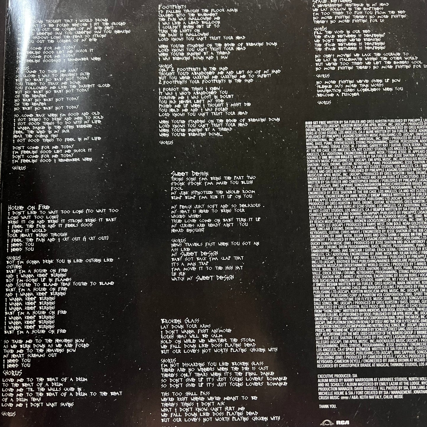 2016 Sia 'This Is Acting' LP Vinyl 2-Record Set