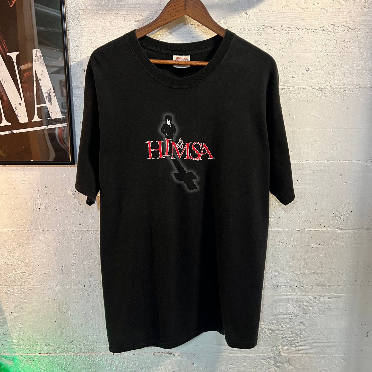 Vintage Himsa Heavy Metal Band ‘The Omen’ T-Shirt - Size XL - Black/Red/White