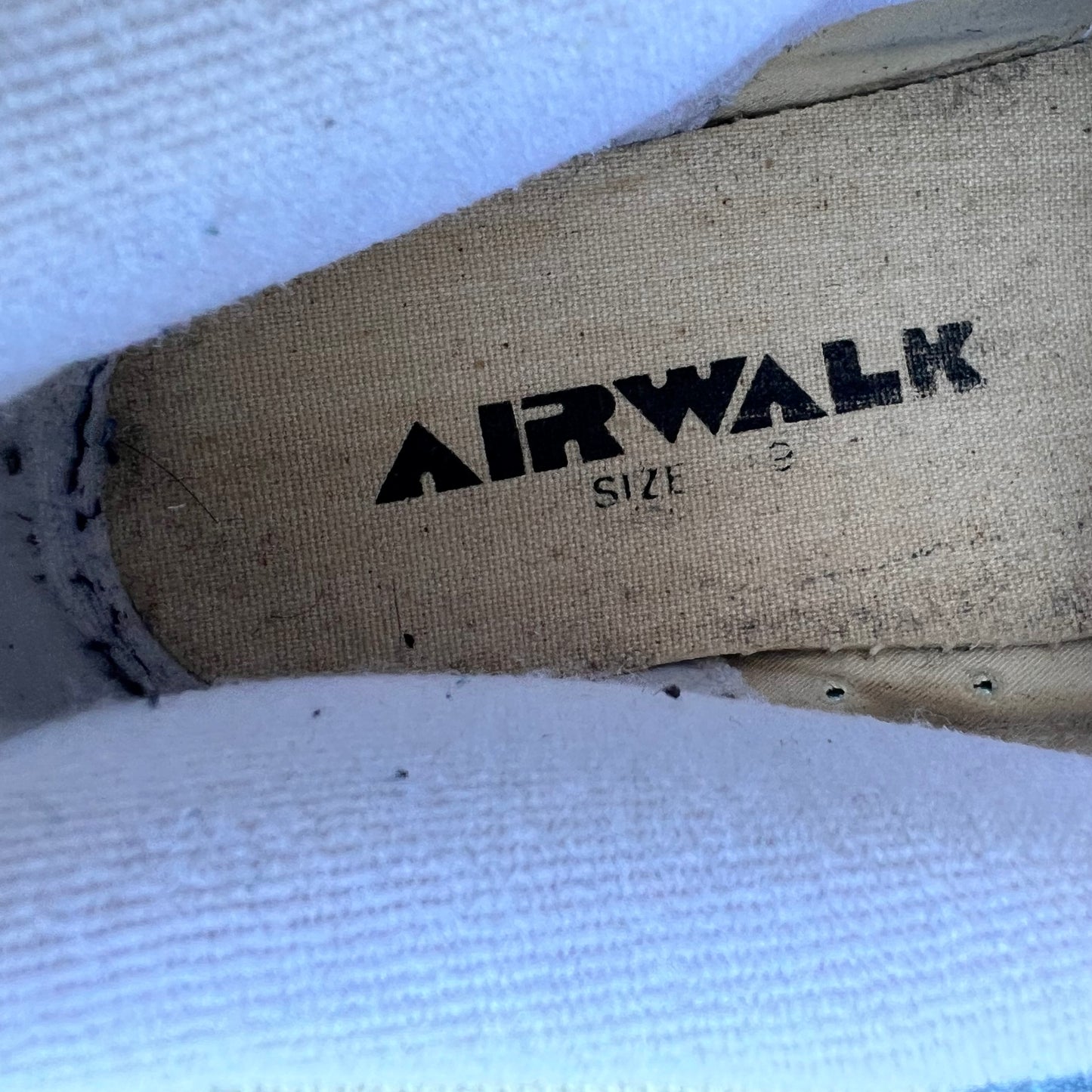Vintage 90's Airwalk 86 Series 'Crease' Skate Shoes - Size 9M - Blue/White