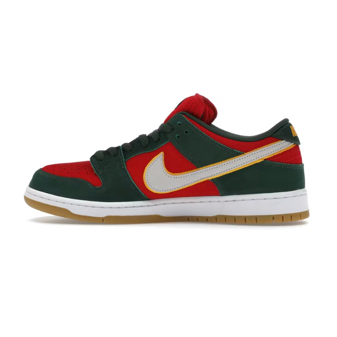 *New* Nike SB Dunk Low Pro Premium ‘SuperSonics’ - Size 9.5 - Fir/White/University-Gold/Fire Red - FZ1287-300