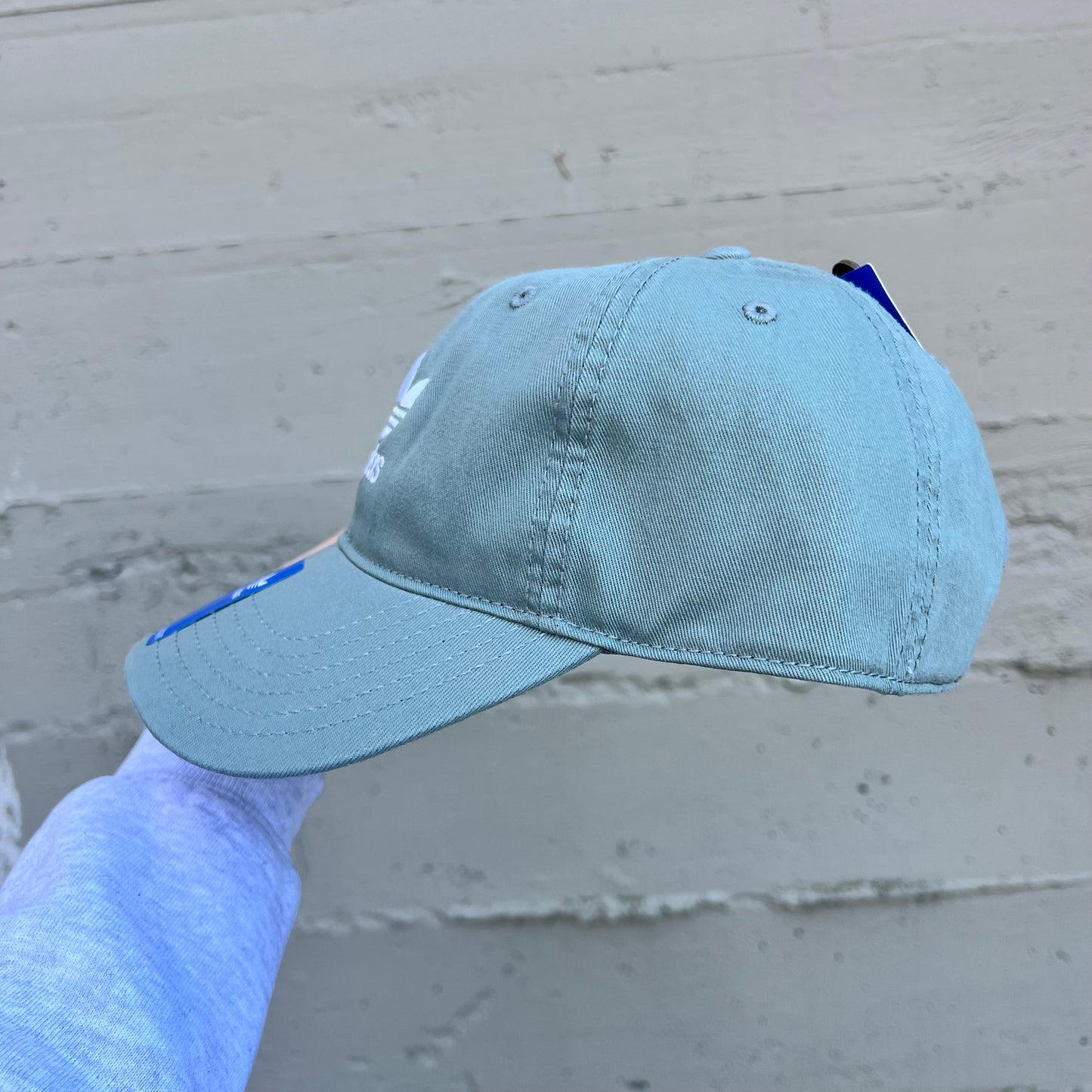 *New* Adidas Originals Relaxed Strapback Hat - O/S - Silver Green/White