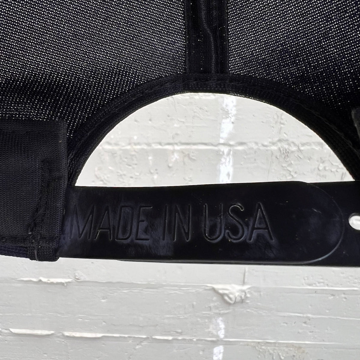 Vintage 1980's New Era Embroidered DEA Snapback Hat - O/S - Made In USA - Navy White