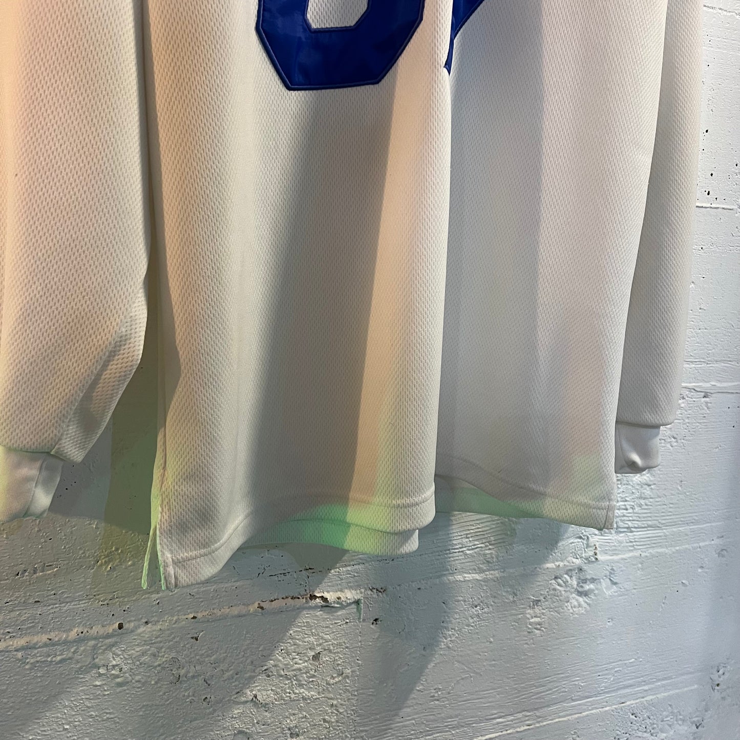 Vintage 2000's Starter 07 Long Sleeve Stitched Jersey - Size Medium - White/Blue