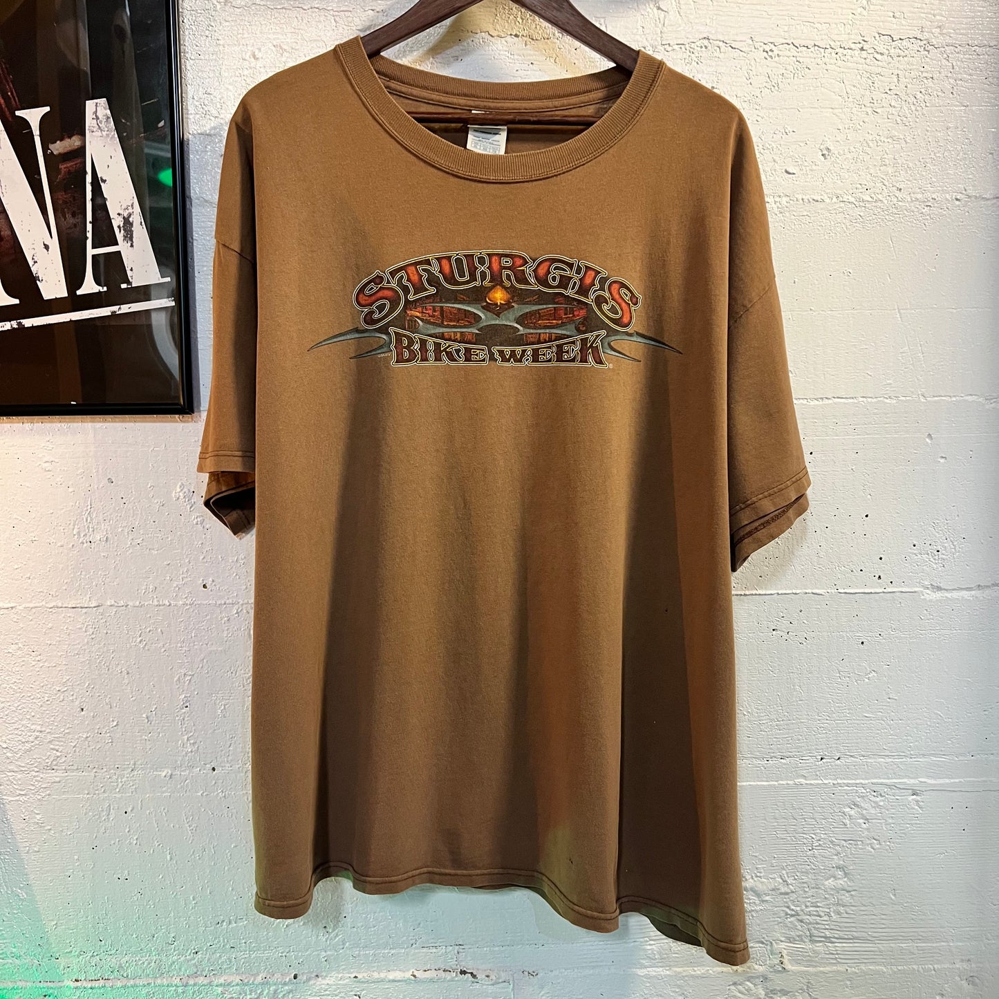 Vintage 2005 Sturgis Bike Week South Dakota T-Shirt - Size XL - Brown/Multicolor