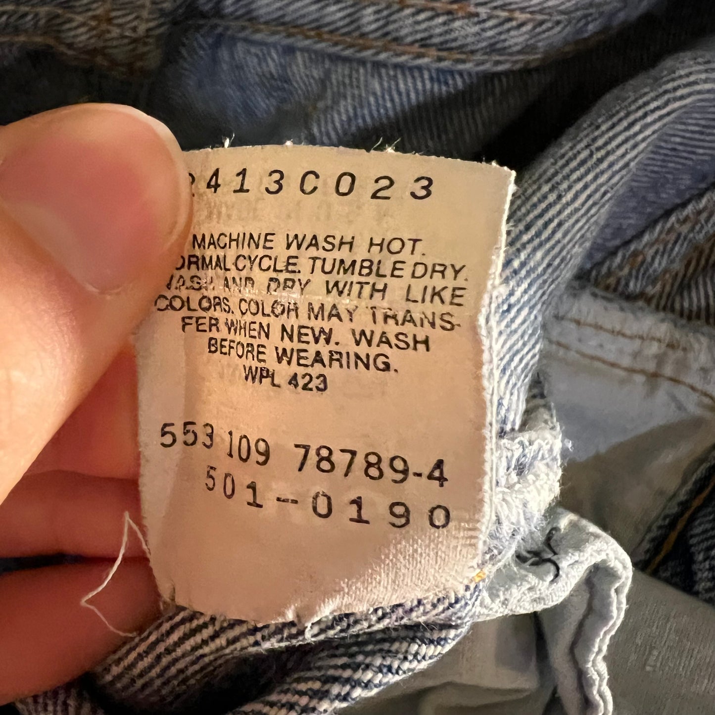 Vintage 1980's Levi's 501xx Button Fly Denim Jean - Size 34" x 33" - Made In USA - 100% Cotton