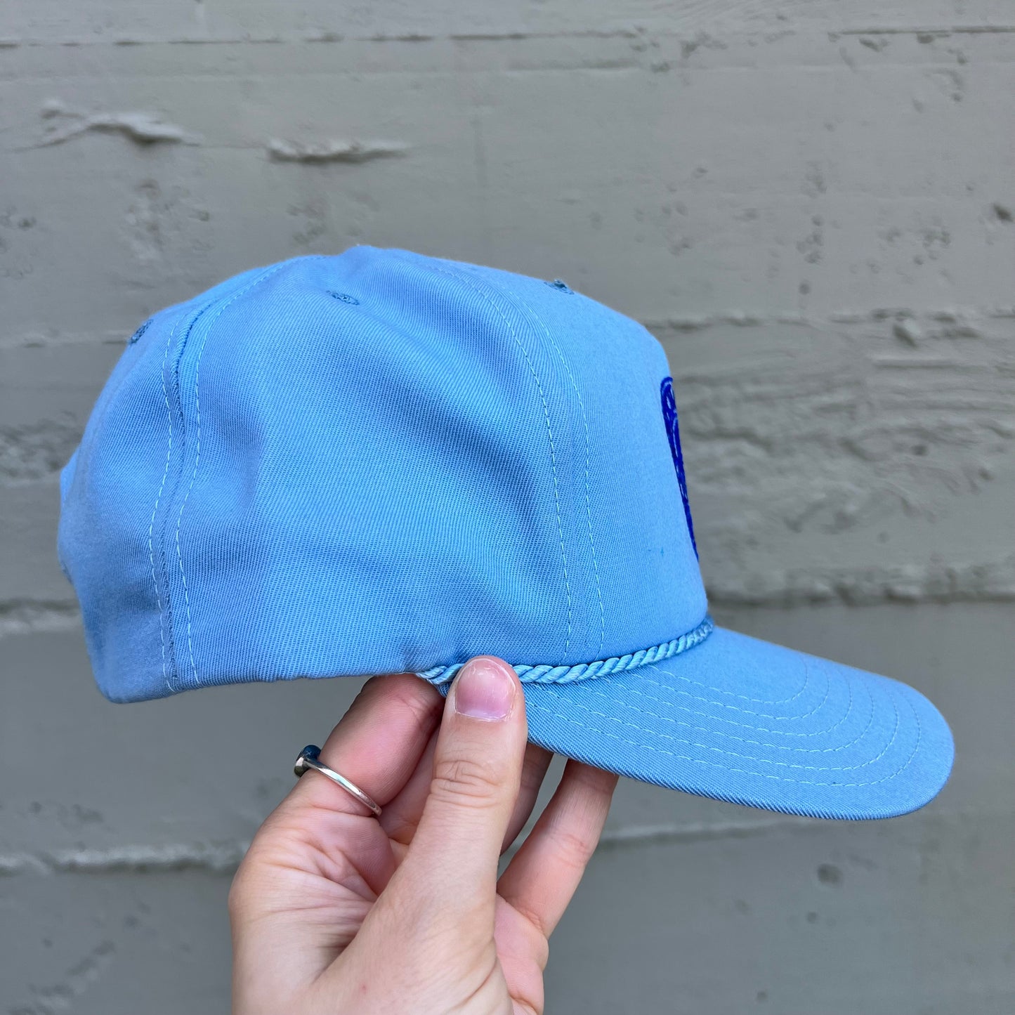 Vintage 1980's Walt Disney World Epcot Center Snapback Hat - O/S - Made In USA - Baby Blue