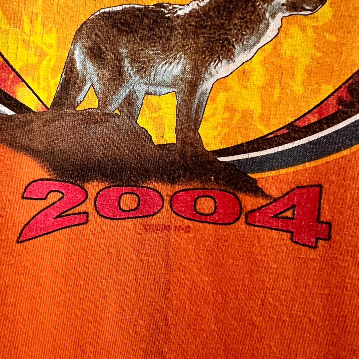 Vintage Y2K Harley Davidson Sturgis SD T-Shirt - Size Large - Made In USA - Blaze Orange