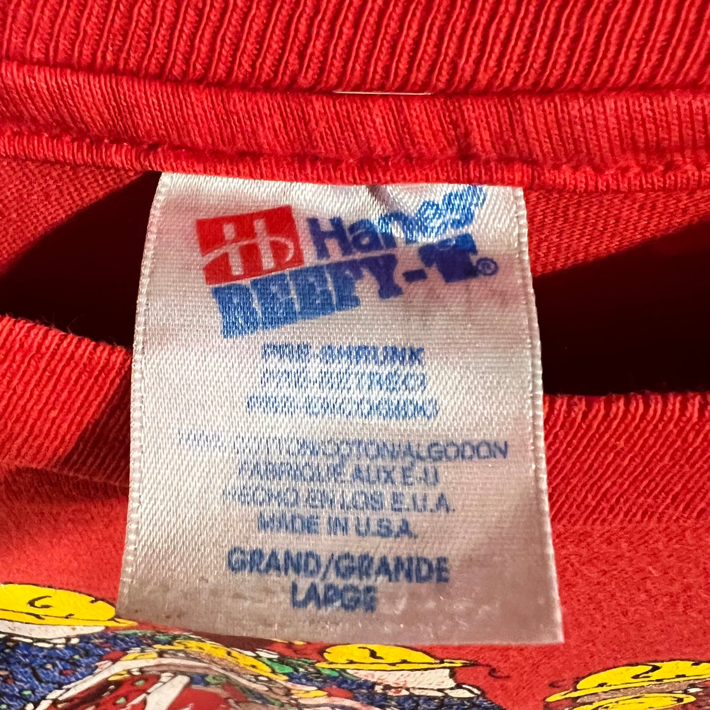 Vintage 90's 'All Children Can Learn' Single Stitch T-Shirt - Size Youth Large - Made In USA - Red