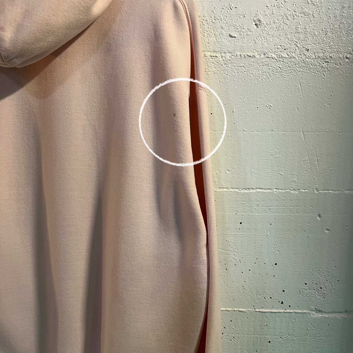 Vintage Faded Distressed Rag Wear Blank Hoodie Sweatshirt - Size Large - Pink