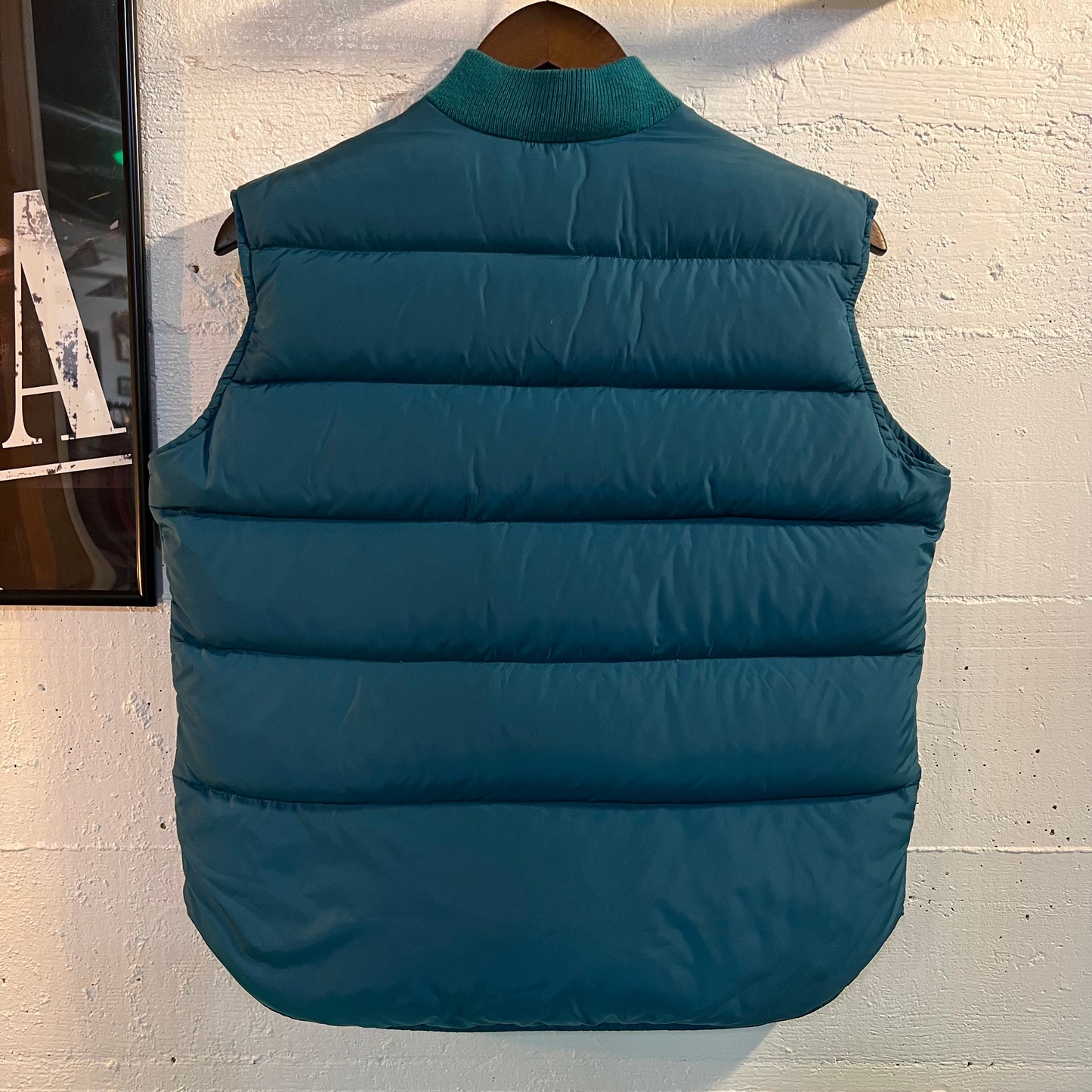 Vintage 1980’s REI Down Puffer Zip-Up Vest - Size Small - Made In USA - Teal