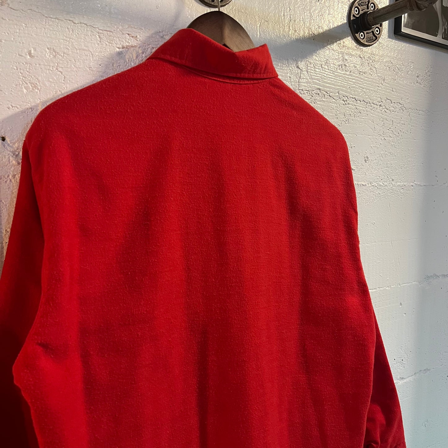 True Vintage 60's/70's Sears Fieldmaster Quilt Lined Flannel Shirt - Size Medium (15-15.5) - Red