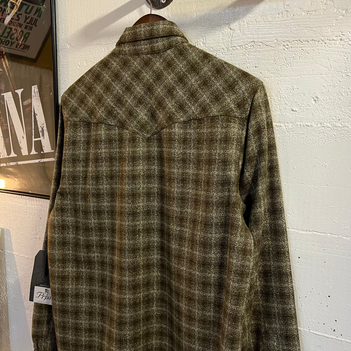 *New* Prps Blend Western Snap Long Sleeve Shirt - Size Medium - Olive