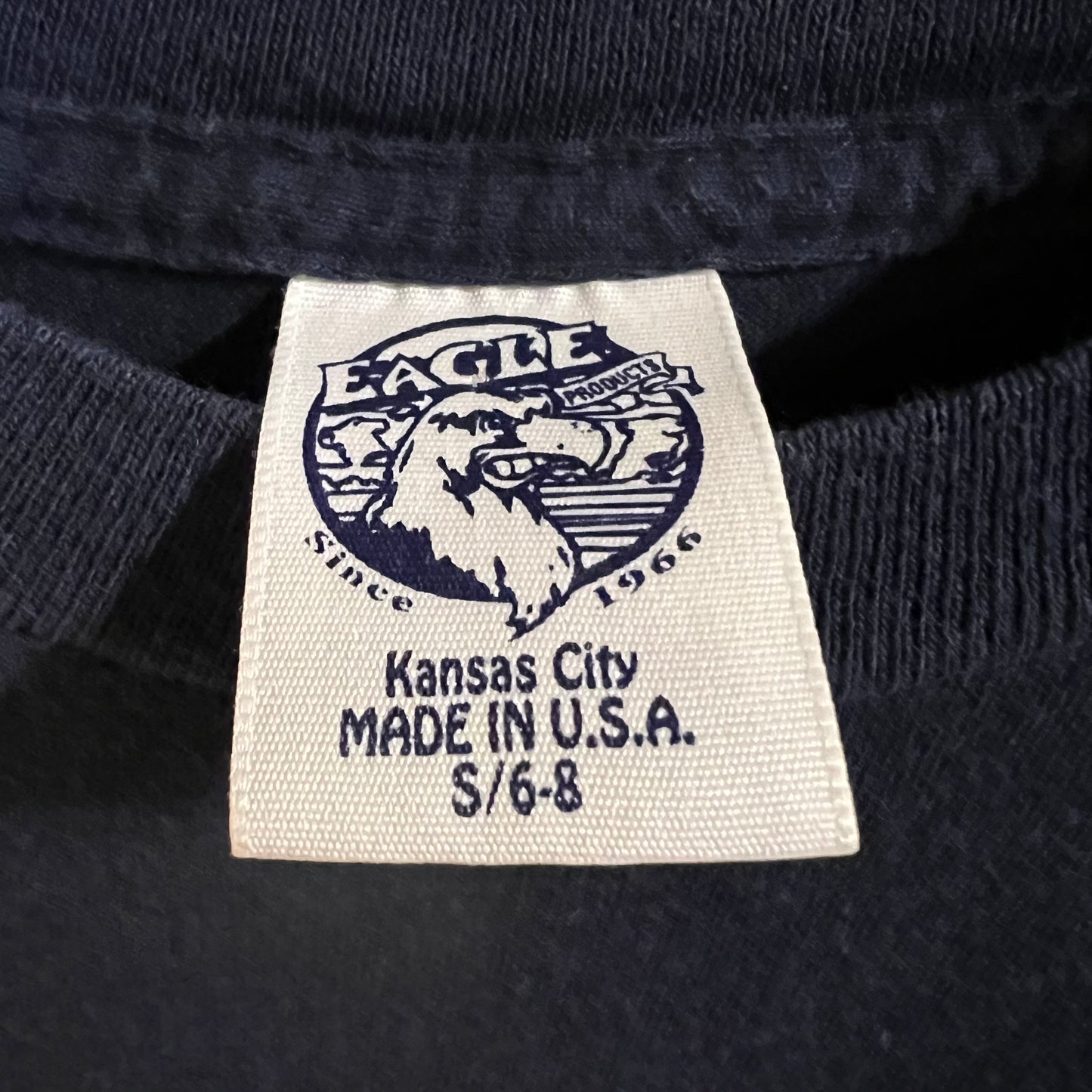 Vintage 90's Nature Turtle Stargazing National Park Single Stitch Baby Tee - Size XS - Made In USA - Navy