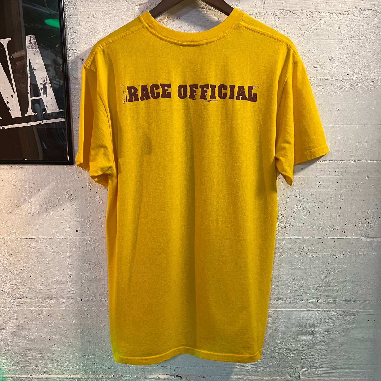 Vintage 2003 Nike Hood To Coast Relay 'Race Official T-Shirt - Size Medium - Silver Tag - Yellow